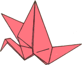 Как сделать оригами журавлика из бумаги поэтапно