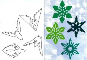 схема №5 как сделать снежинку из бумаги