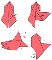 надувные оригами рыбка
