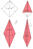 схема оригами тюльпан